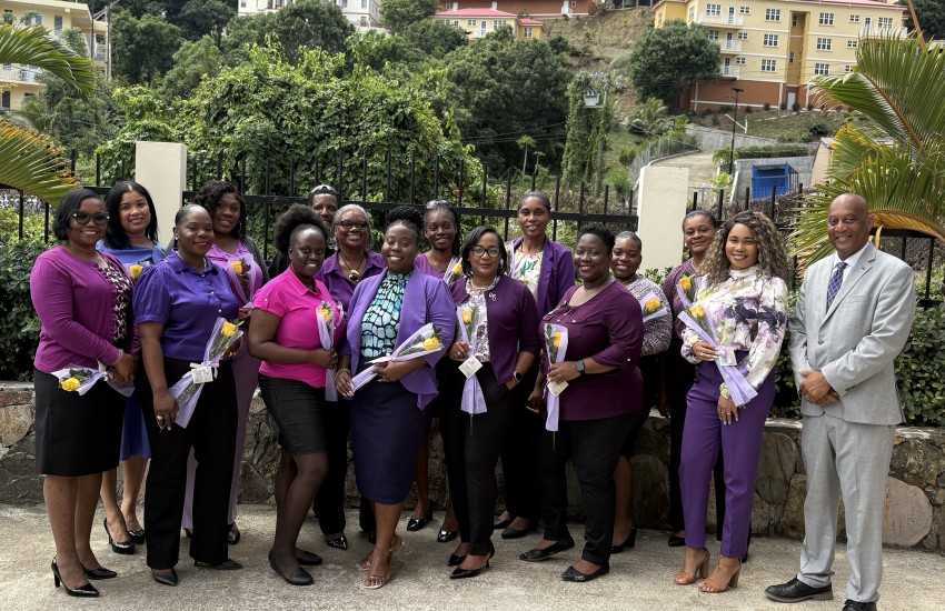 Ministry of Health Staff Wears Purple for International Women’s Day