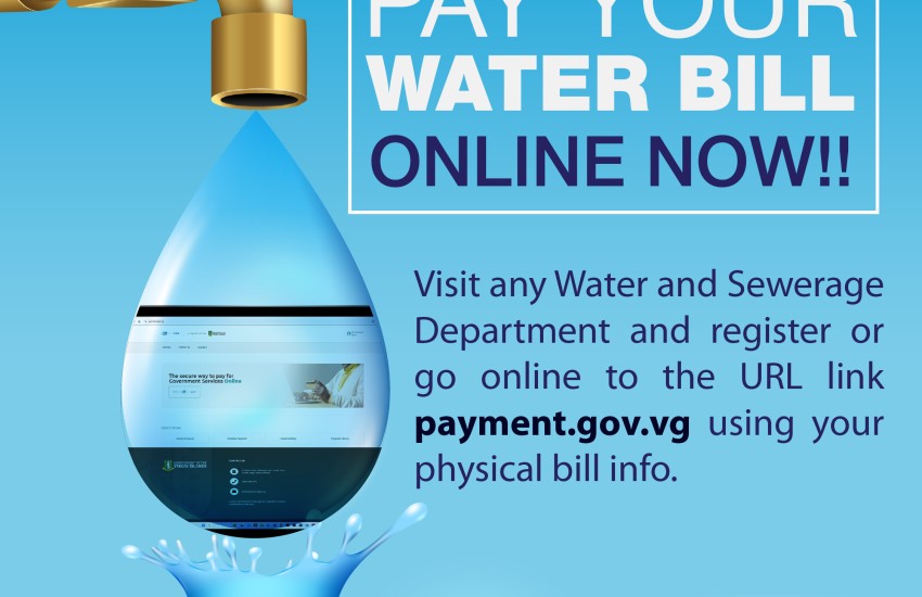 the water and sewerage department online payment portal flyer