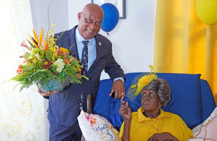 Mrs. Esmie Turnbull-Stoutt is First Recipient of Revised Centenarian Grant 3