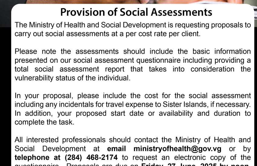Request for Proposals Provision of Social Assessments
