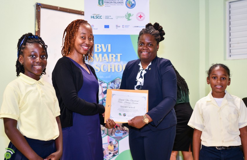 Minister for Education Sharie de Castro shares SMART School certificate