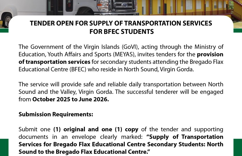 Tenders for Supply of Transportation Services for BFEC Students