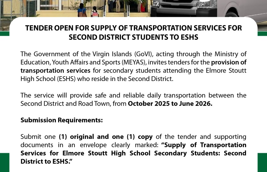 Tender for Transportation of Second District Students to ESHS