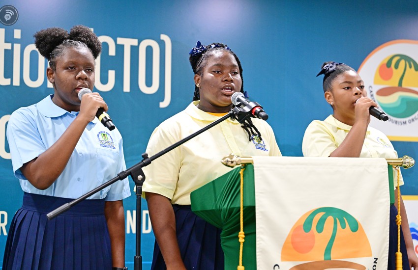 ESHS students singing Territorial Song - CTO ceremony