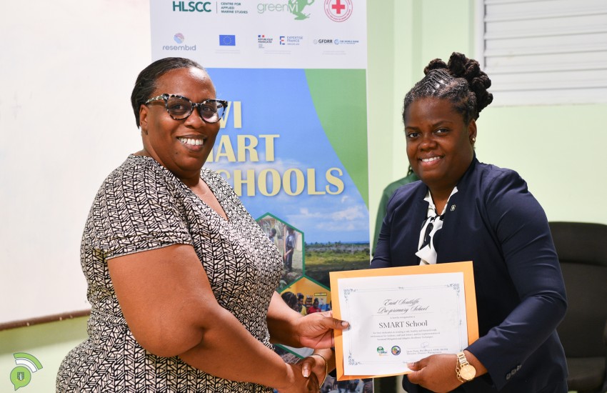 Minister for Education Sharie de Castro shares SMART School certificate