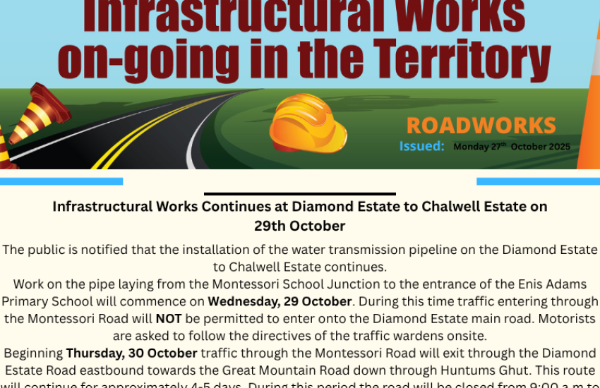 Infrastructural Works Continues at Diamond Estate to Chalwell Estate on 29th October