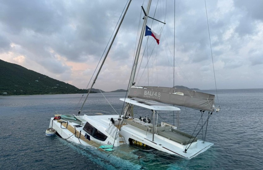 Sunken vessel off Seal Dog Island