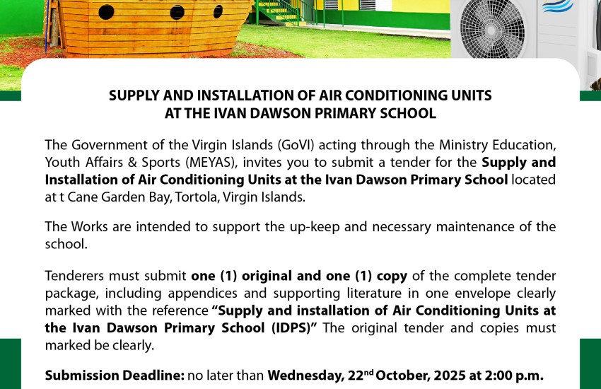Ivan Dawson Primary School – Supply and Installation of AC Units