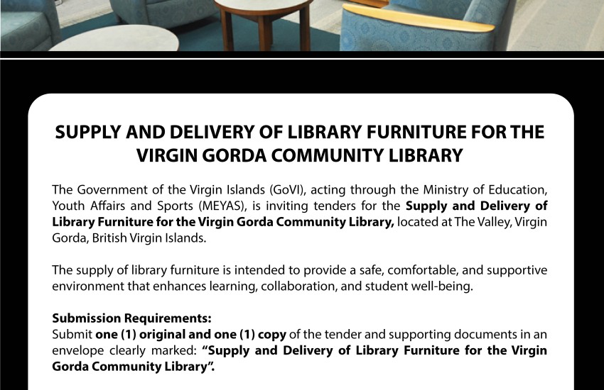 tender for supply and delivery of library furniture 