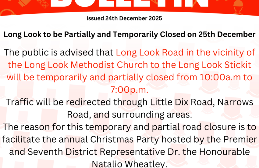Long Look to be Partially and Temporarily Closed on 25th December.png