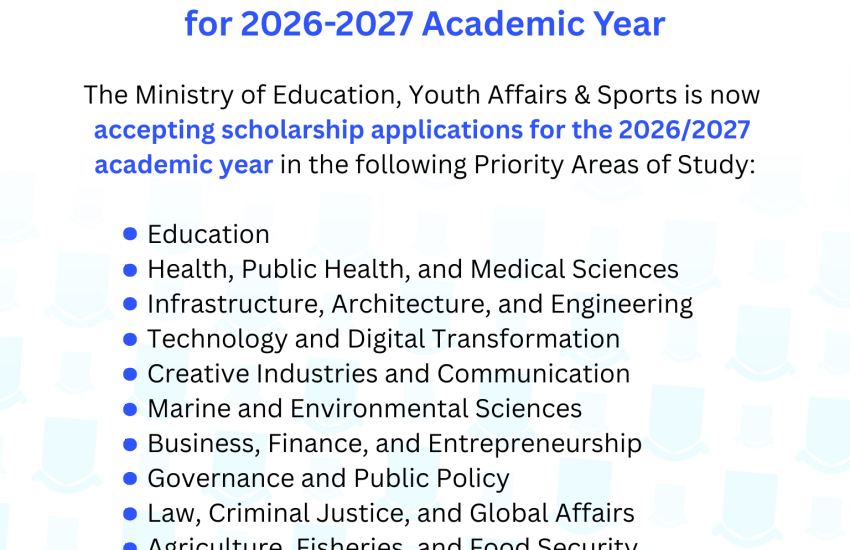 Scholarship Application Portal Opens for 2026-2027 Academic Year