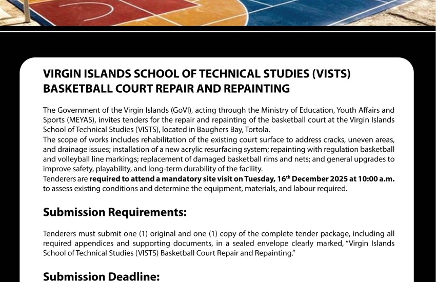  VISTS BASKETBALL COURT REPAIR AND REPAINTING