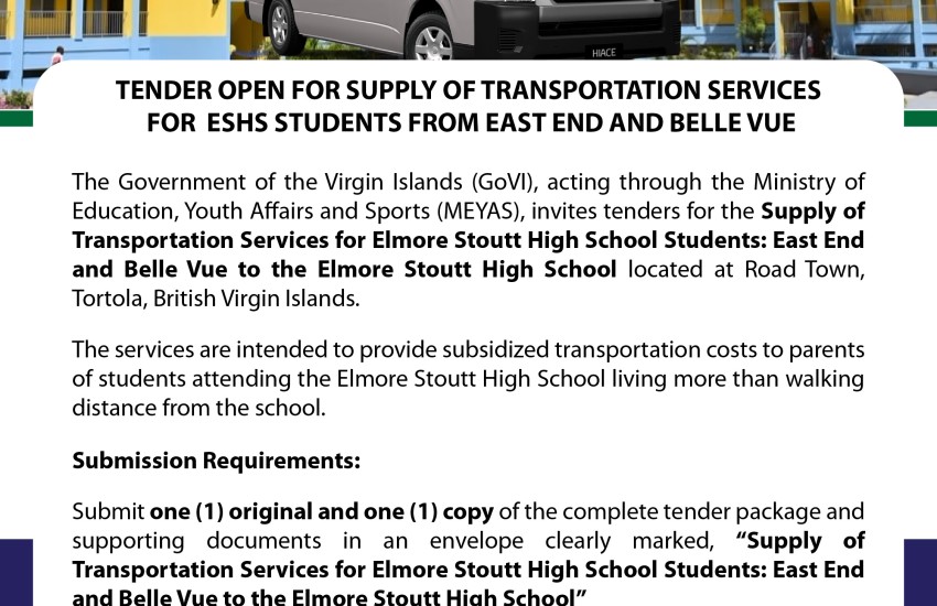  Supply of Transportation Services for ESHS Students from East End and Belle Vue