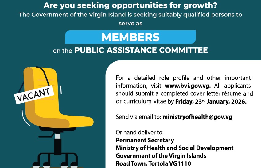 Vacancy Notice Public Assistance Committee E-Flyer