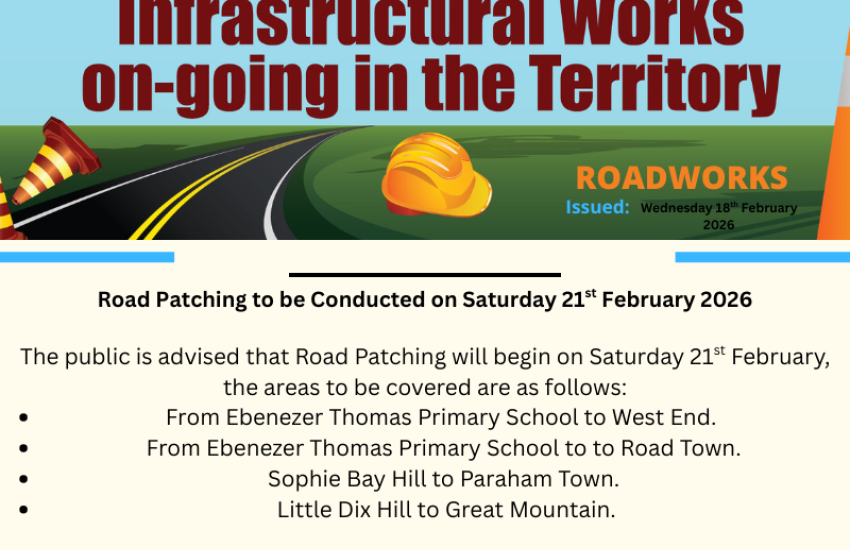 Road Patching to be Conducted on Saturday 21st February 2026