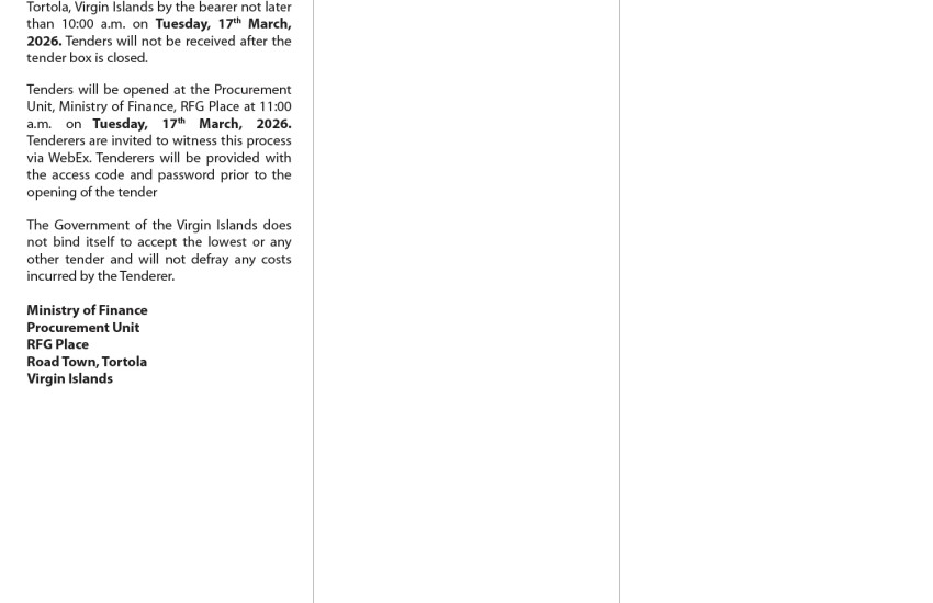 VI Government Seeks Qualified Professionals to Remove and Install Roof for Medical Centre in VG.