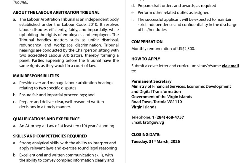 Vacancy Notice Pro Tem Chairperson Labour Arbitration Tribunal_Full-Pg-Ad_20-2-26