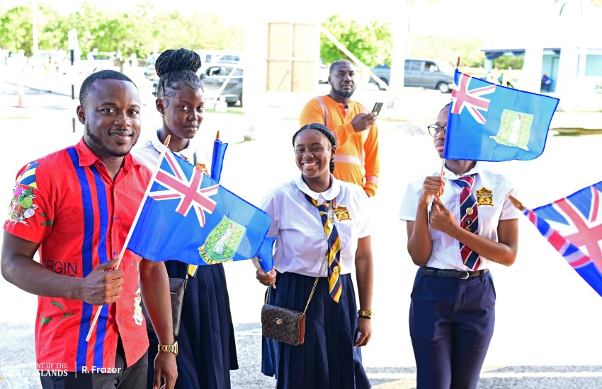 Community Members Welcoming Team BVI Photo 1