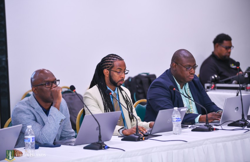 Scenes from the 17th annual meeting of the CDEMA TAC’s session on April 14 in Road Town.