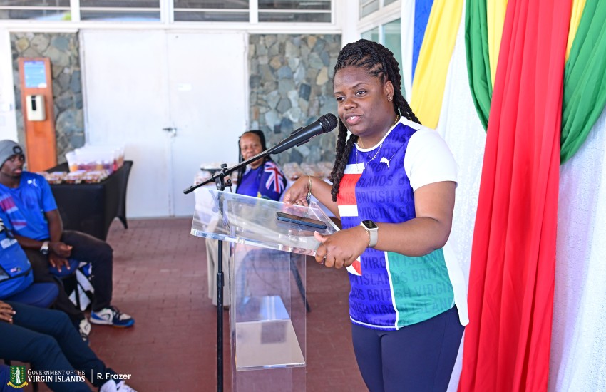 Hon. Sharie de Castro Addressing CARIFTA53 Participants