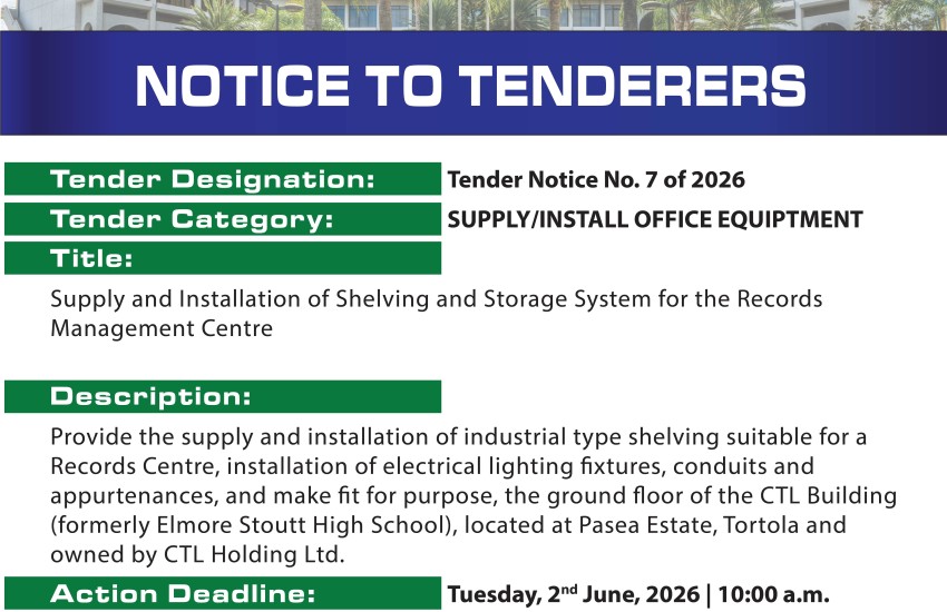 Suitable Contractor Needed to Undertake Outlifting of the Records Management Centre