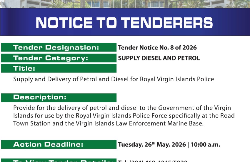 The VI Government Invites Submission of Tenders for the Supply and of Petrol and Diesel. 