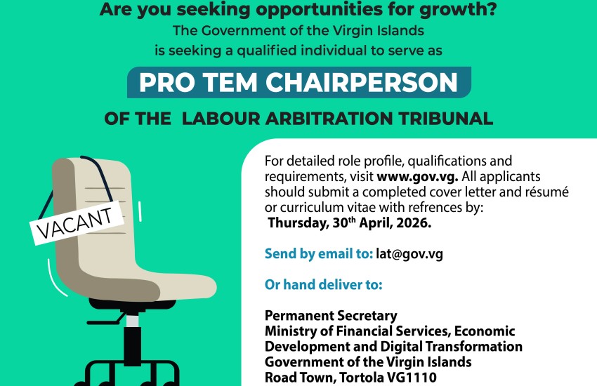 VacNote LAT – Pro Tem Chairperson E-Flyer