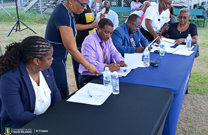  Contract Signing for Track Resurfacing Photo 3