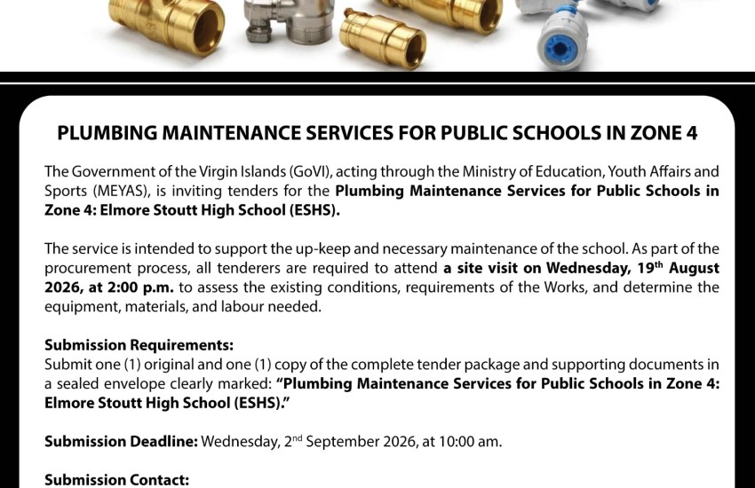 Plumbing Maintenance Services for Public Schools in Zone 4