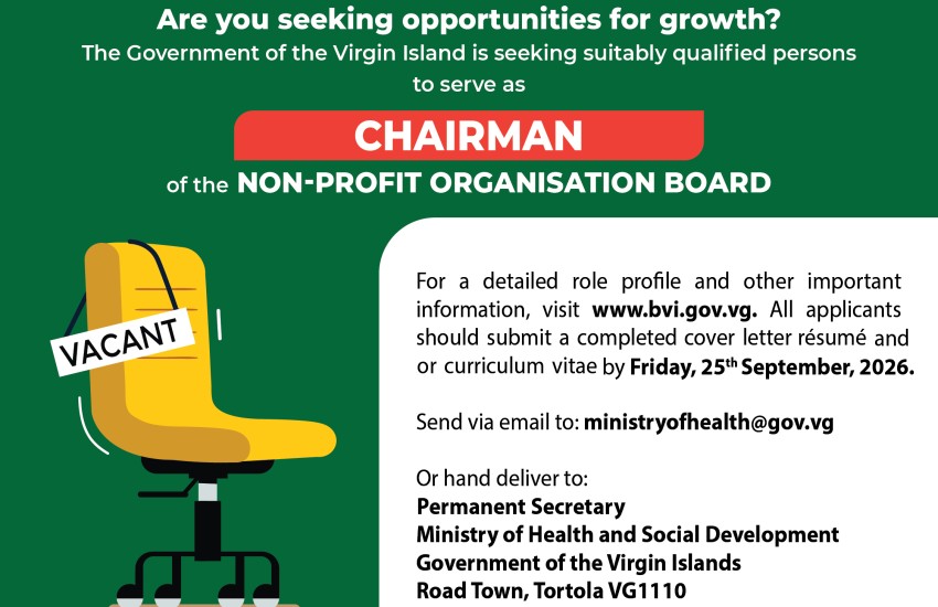 Vacancy Chairman of Non-Profit Organization Board