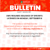dmv_resumes_issuance_of_driver’s_licenses_on_monday,_september_8