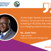 An image of Director of Disaster Management Jasen Penn along with a quote from his Statement on International Day for Disaster Risk Reduction 2025