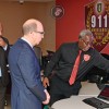 Director of 911 Russel Jones, Honourable Wheatley and Governor Pruce