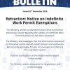UPDATE Notice on Indefinite Work Permit Exemptions