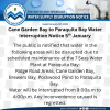 Cane Garden Bay to Paraquita Bay Water Interruption Notice 5th January