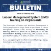 Bulletin - Labour Management System (LMS) Training on Virgin Gorda
