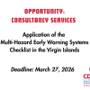 REQUEST FOR PROPOSALS: Applying the Multi-hazard Early Warning Checklist in the Virgin Islands