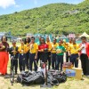 ESHS Students and MEYAS Heads Group Photo with Softball Equipment