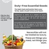 Duty Free Essential Goods