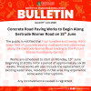 Concrete Road Paving Works to Begin Along Gertrude Warner Road on 15th June