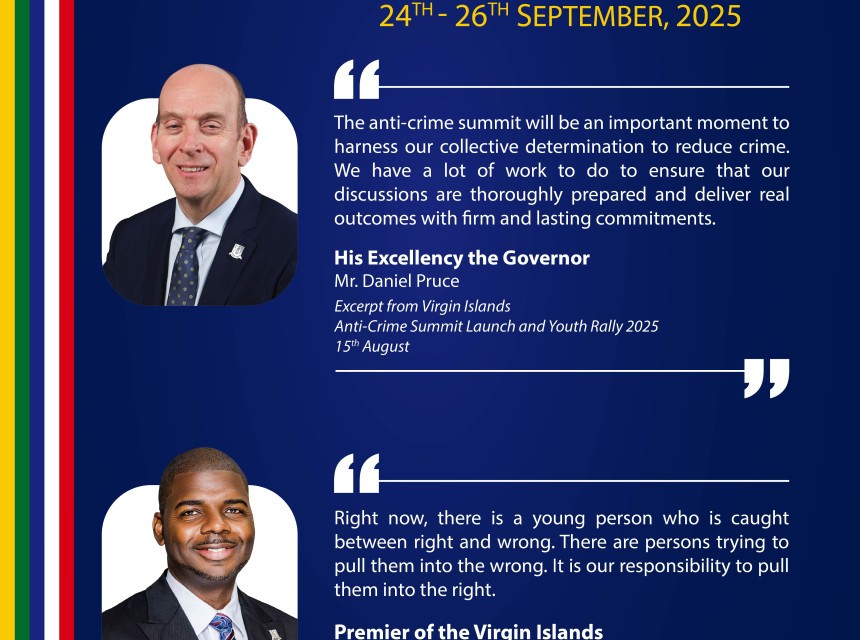 Anti-Crime Summit - 24th to 26th September