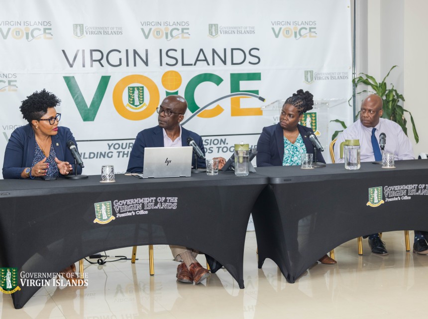 Hon. Sharie de Castro, CEO Orlandette Crabbe and Acting PS Claude Kettle- VI Voice ep 9