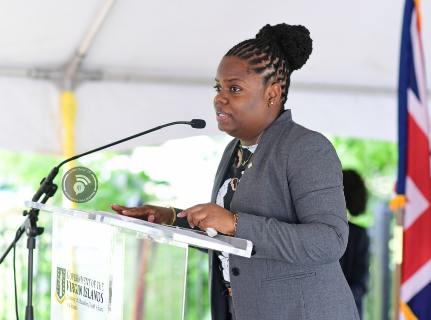Honourable Sharie B. de Castro at Eslyn Henley Riciez Learning Centre Opening