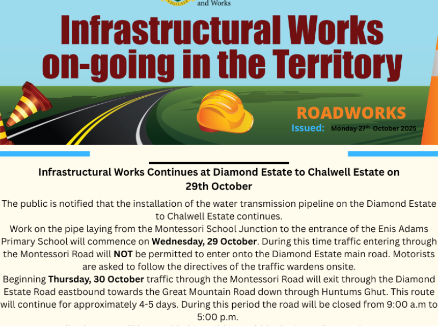 Infrastructural Works Continues at Diamond Estate to Chalwell Estate on 29th October