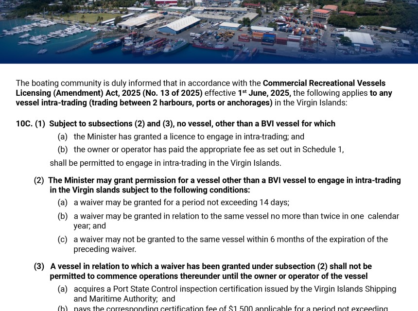 Intra-Trading in the Virgin Islands