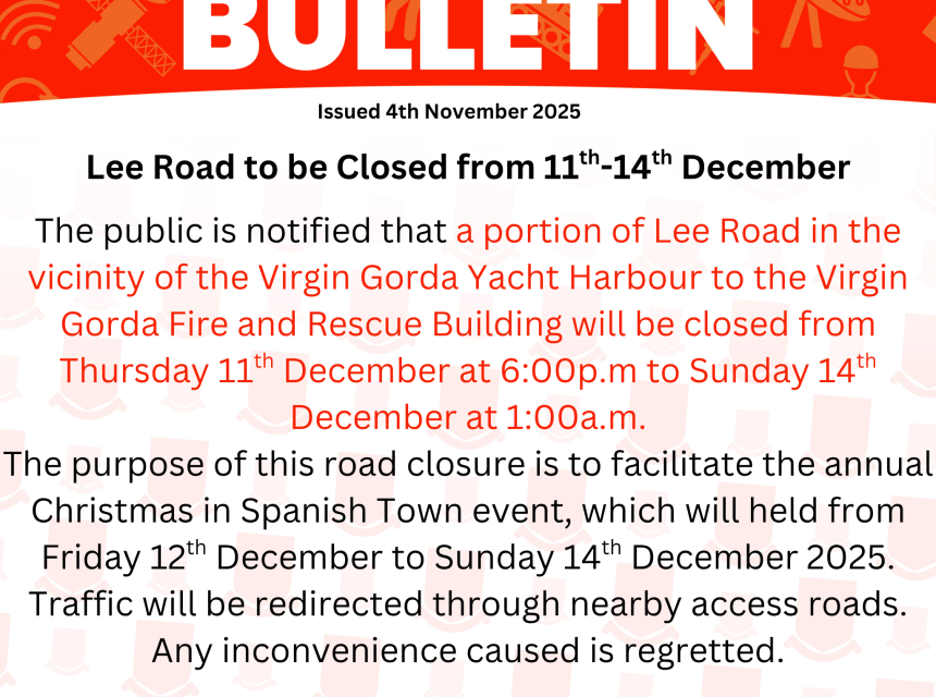 Lee Road to be Closed from 11th-14th December