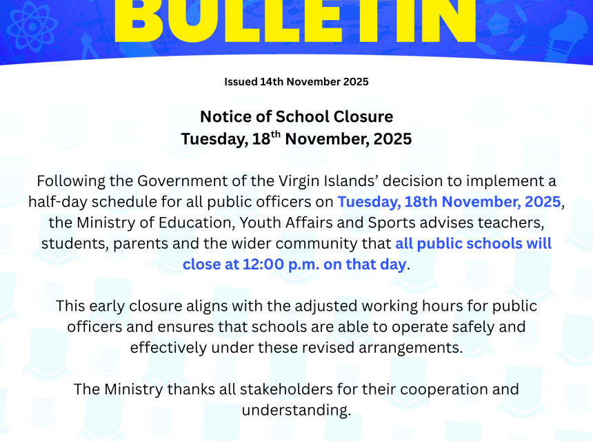 Notice of School Closure 18.11.25