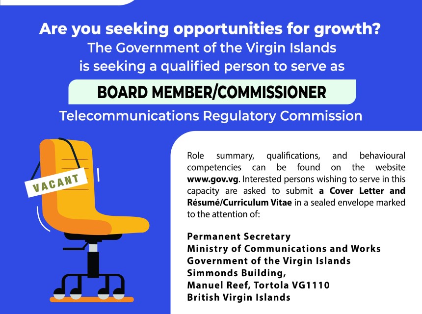 Telecommunications Regulatory Commission (TRC) Board Seeks Members/Commissioners