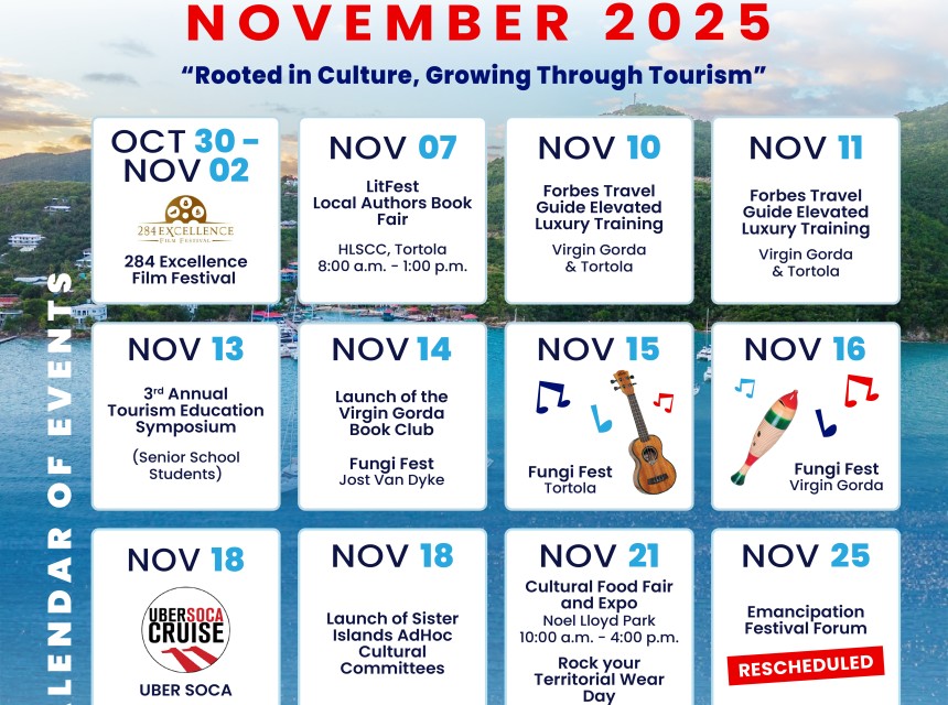 Revised Calendar - Culture and Tourism Month