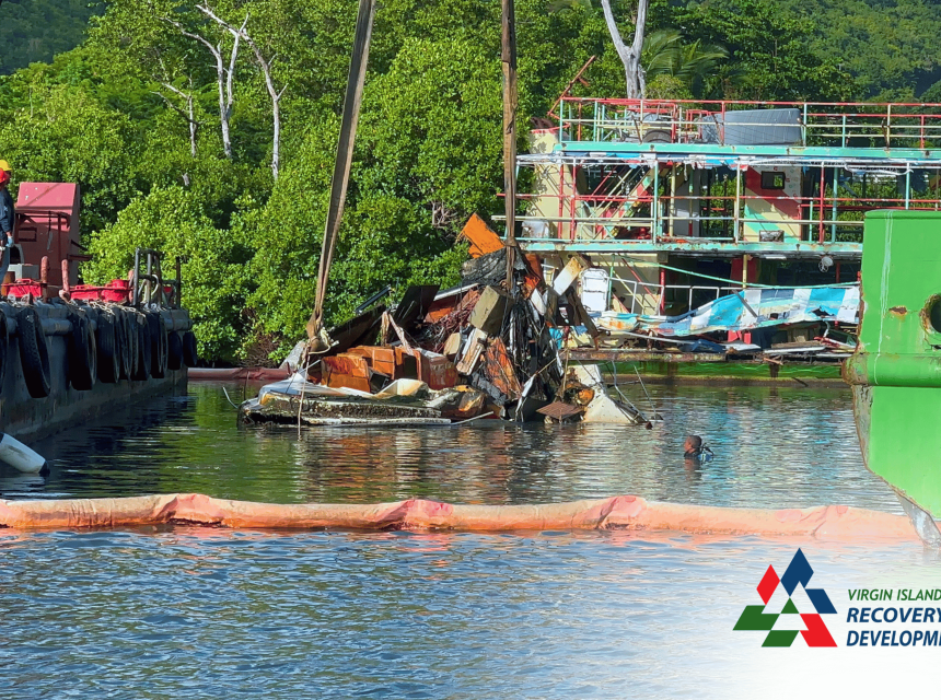 Works Commence On Derelict Vessels Removal & Disposal  In Sea Cows Bay Harbour